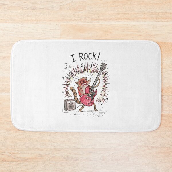 Item preview, Rigby Playing Electric Guitar I Rock Regular Show Fan Art designed and sold by FreakToons.
