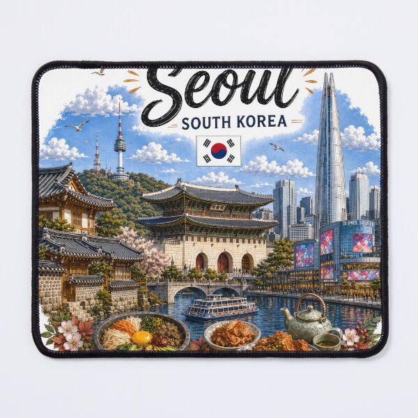 Item preview, Seoul South Korea Vintage Travel Poster Art designed and sold by CHC.
