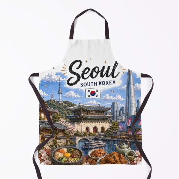 Item preview, Seoul South Korea Vintage Travel Poster Art designed and sold by CHC.