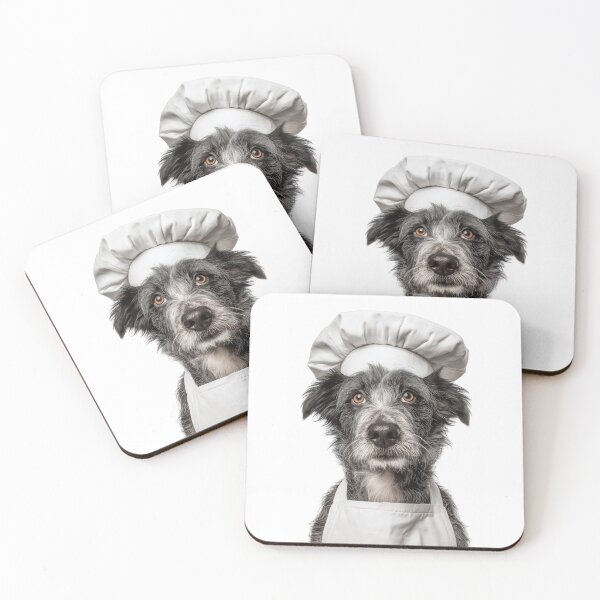 Item preview, Mudi Chef Dog Funny Cooking Apron Hat Cute Pet Portrait designed and sold by LazyOwlStore.