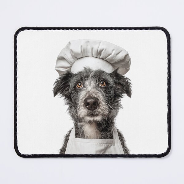 Item preview, Mudi Chef Dog Funny Cooking Apron Hat Cute Pet Portrait designed and sold by LazyOwlStore.