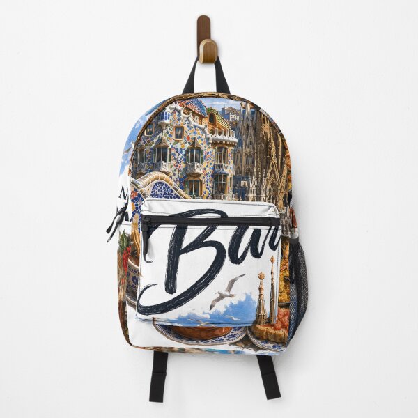 Item preview, Barcelona Spain Vintage Travel Poster Art designed and sold by CHC.
