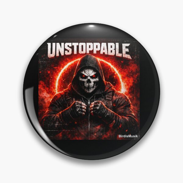 Item preview, Unstoppable Skull Warrior in Red Flames designed and sold by smallbirdart.