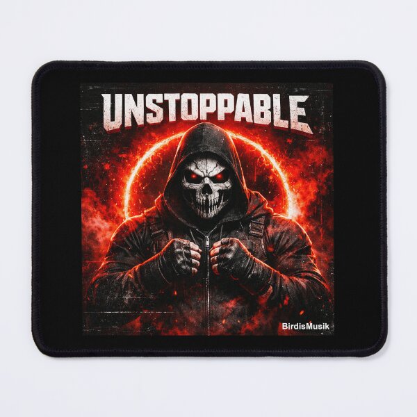 Item preview, Unstoppable Skull Warrior in Red Flames designed and sold by smallbirdart.