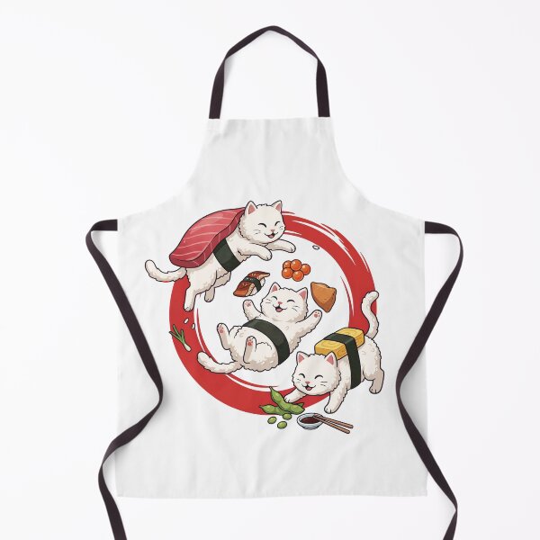 Item preview, Sushi Kitty Trio – Cute Japanese Food Cats designed and sold by Timegraf.