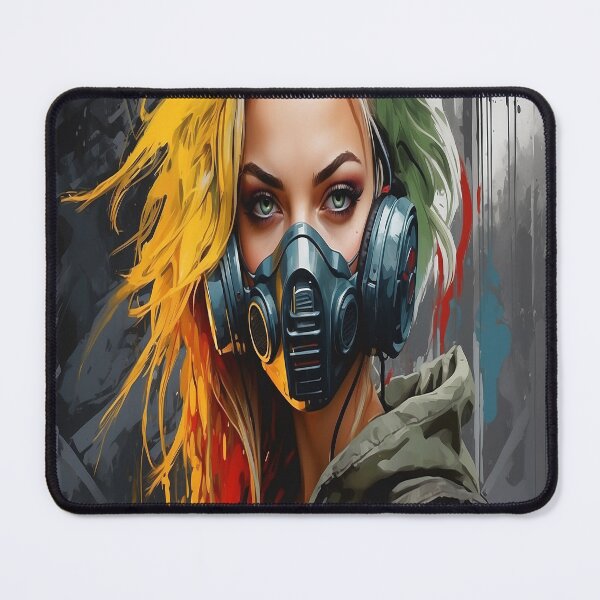 Item preview, Cyberpunk model in gas mask designed and sold by auntpeg.