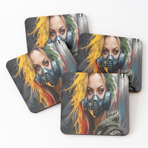 Item preview, Cyberpunk model in gas mask  designed and sold by auntpeg.