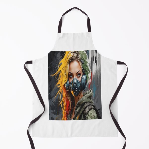 Item preview, Cyberpunk model in gas mask designed and sold by auntpeg.
