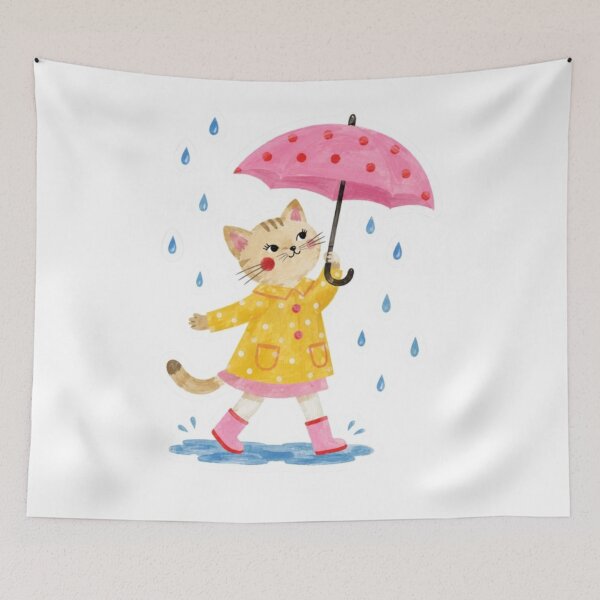 Item preview, Cat Walking In The Rain designed and sold by Snurly.