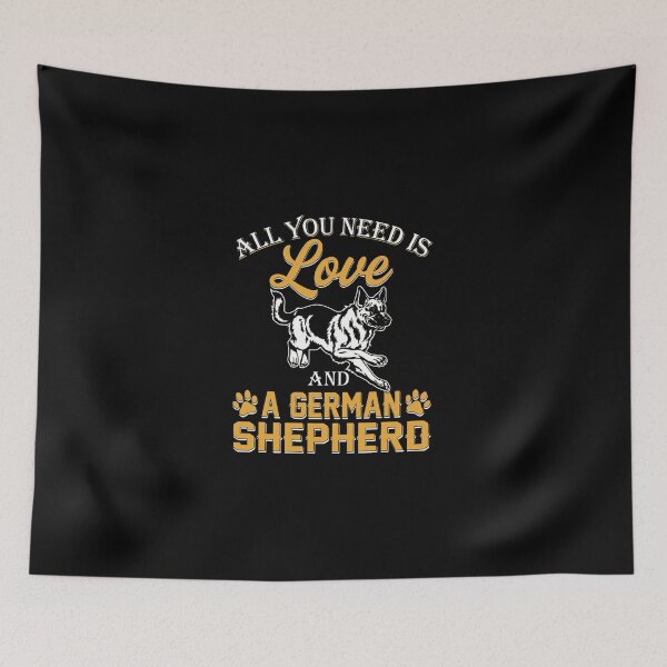 Item preview, All You Need Is Love And A German Shepherd – Loyal Dog Lover Humor designed and sold by Star3NowForMe.