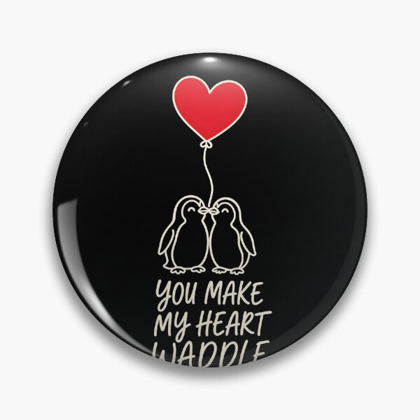 Item preview, You Make My Heart Waddle – Cute Penguin Couple Valentine designed and sold by Ajdaprint.