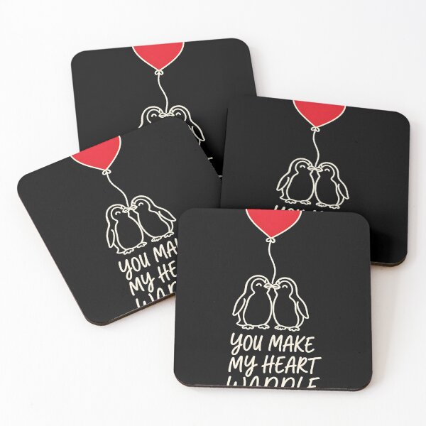 Item preview, You Make My Heart Waddle – Cute Penguin Couple Valentine designed and sold by Ajdaprint.
