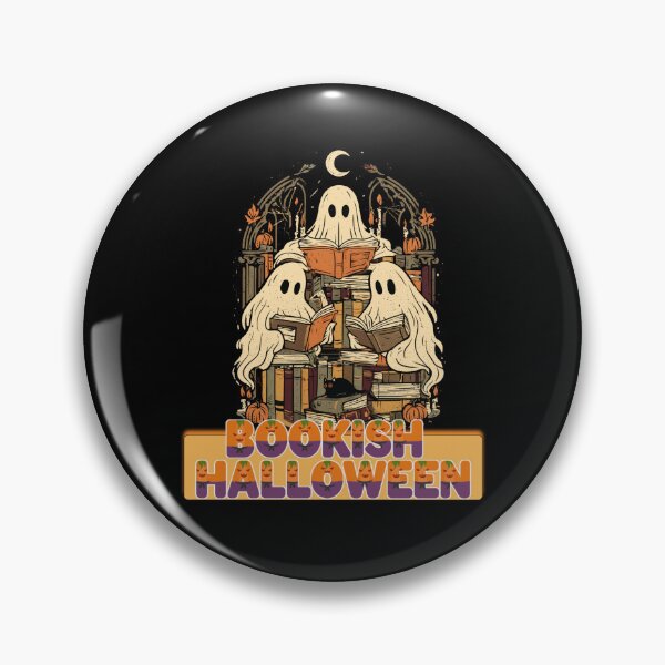 Item preview, Halloween Bookish Cozy Autumn Funny Ghosts Books Collection designed and sold by DarkRelicStudio.
