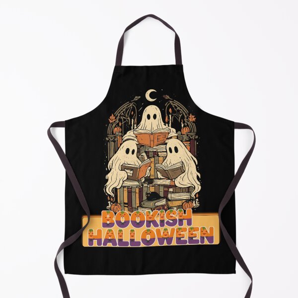 Item preview, Halloween Bookish Cozy Autumn Funny Ghosts Books Collection designed and sold by DarkRelicStudio.