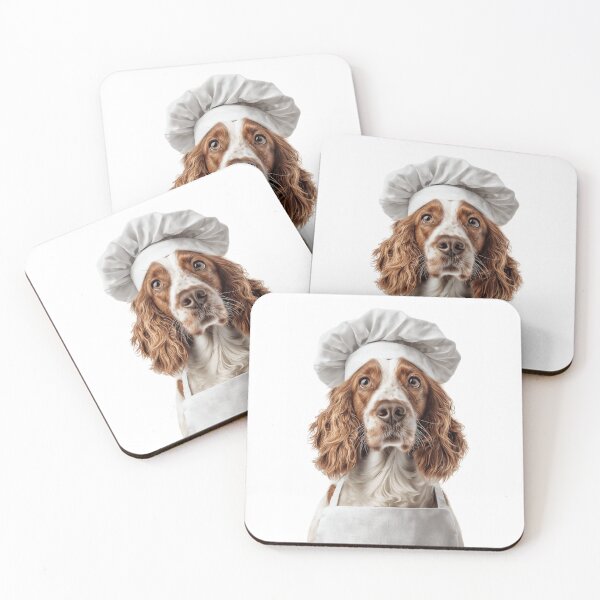 Item preview, Welsh Springer Spaniel Chef Dog Funny Cooking Apron Hat designed and sold by LazyOwlStore.