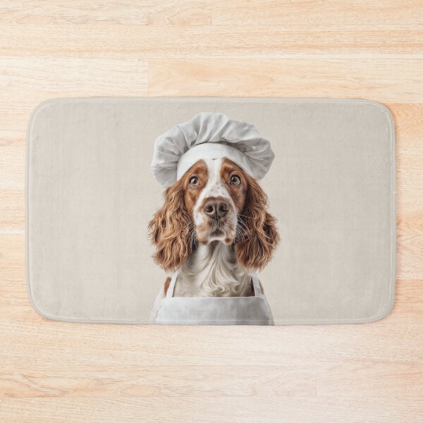 Item preview, Welsh Springer Spaniel Chef Dog Funny Cooking Apron Hat designed and sold by LazyOwlStore.