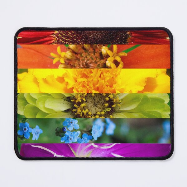 Item preview, Rainbow Floral Stripes designed and sold by PhotoArtbyGrace.