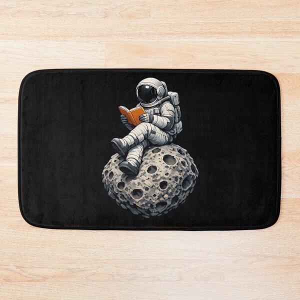 Item preview, Astronaut Reading a Book on a Meteor Premium Space Illustration designed and sold by builtforyou.