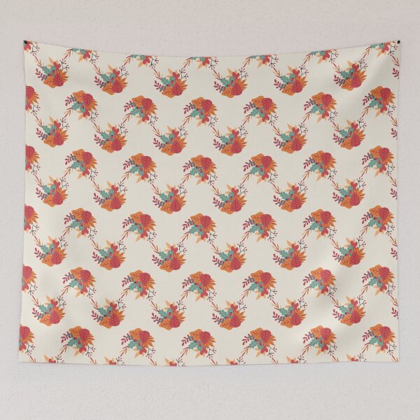 Item preview, Autumn Red and Green, Orange Leaves Seamless Pattern – Fall Botanical Leaf Design designed and sold by BigDigital.