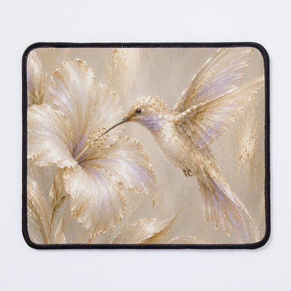 Item preview, Elegant Hummingbird Among Flowers designed and sold by aurelixagency.