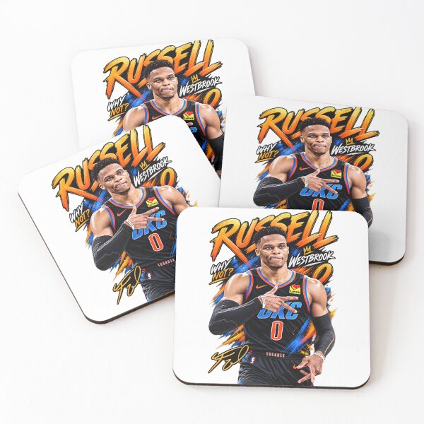 Item preview, Russell Westbrook Basketball Legend Portrait | Bold Orange & Black Art designed and sold by Artify Works.