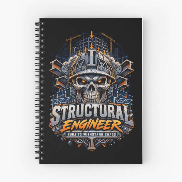 Item preview, Structural Engineer Skull – Built to Withstand Chaos designed and sold by Koepke Art & Design.