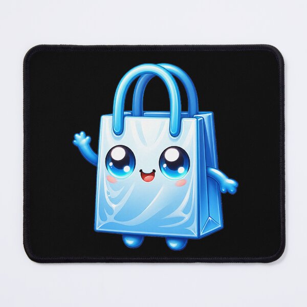 Item preview, Cute Kawaii Shopping Bag Character - 3D Mascot Design  designed and sold by Creatby7030.
