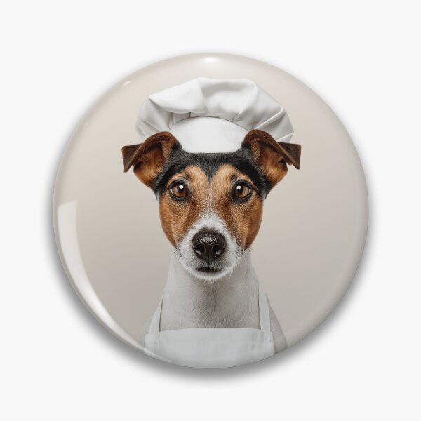 Item preview, Smooth Fox Terrier Chef Dog Funny Cooking Apron Hat Cute Pet Portrait designed and sold by LazyOwlStore.