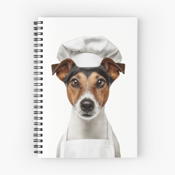 Item preview, Smooth Fox Terrier Chef Dog Funny Cooking Apron Hat Cute Pet Portrait designed and sold by LazyOwlStore.
