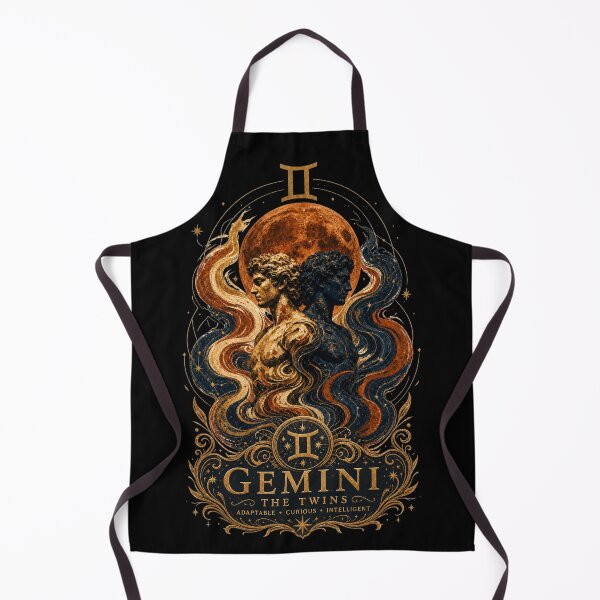 Item preview, Gemini Zodiac The Twins Mystical Blood Moon Design | Adaptable Curious Intelligent Astrology T-Shirt & Sticker designed and sold by Cary-s.