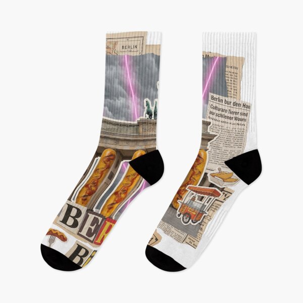 Item preview, Berlin Collage - German Food & Techno Art  designed and sold by OzzFrequency.