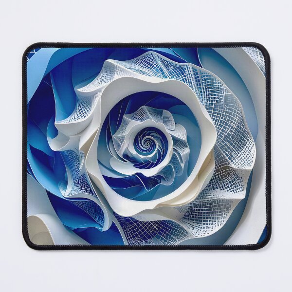 Item preview, Intricate Blue and White Spiral designed and sold by Vicky Brago-Mitchell®.