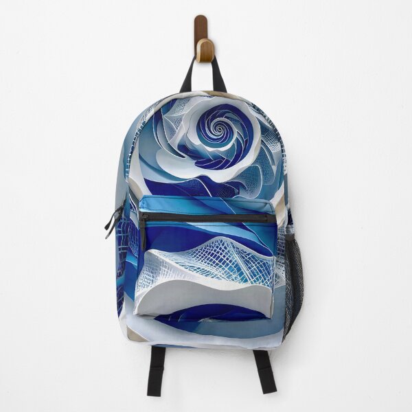 Item preview, Intricate Blue and White Spiral designed and sold by Vicky Brago-Mitchell®.
