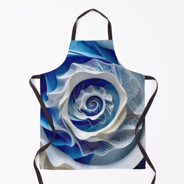 Item preview, Intricate Blue and White Spiral designed and sold by Vicky Brago-Mitchell®.