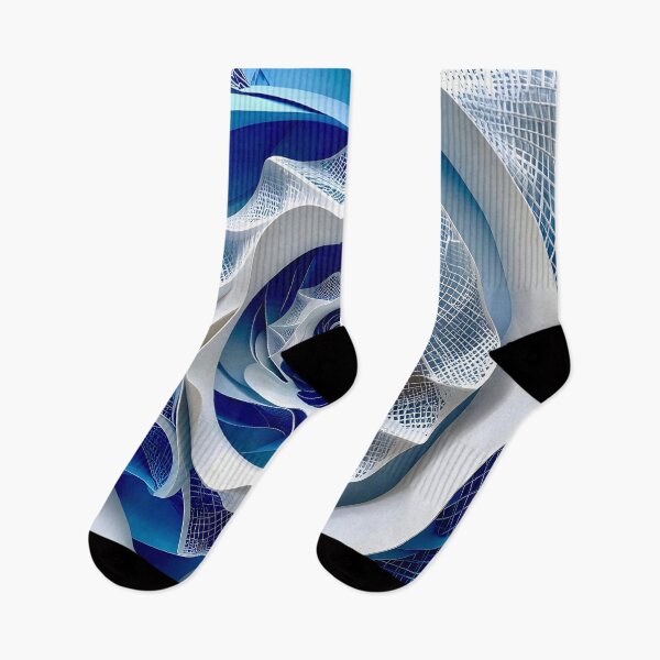 Item preview, Intricate Blue and White Spiral  designed and sold by Vicky Brago-Mitchell®.