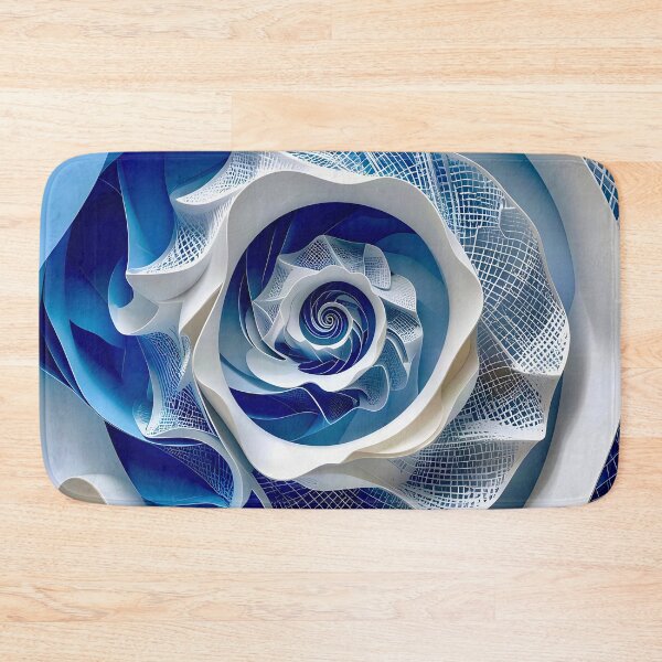 Item preview, Intricate Blue and White Spiral  designed and sold by Vicky Brago-Mitchell®.
