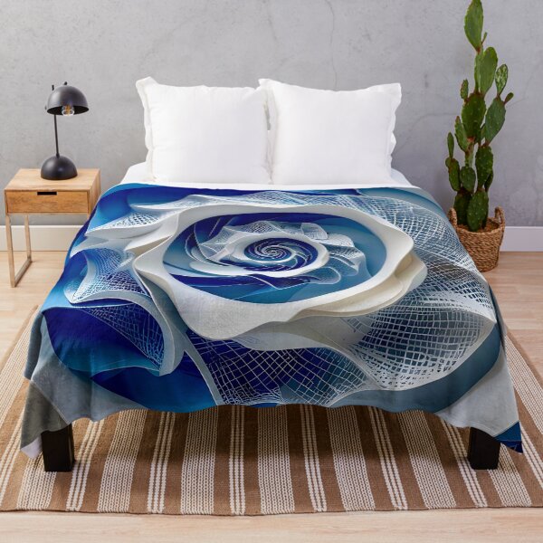 Item preview, Intricate Blue and White Spiral designed and sold by Vicky Brago-Mitchell®.