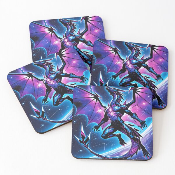 Item preview, Epic 4K Neon Crystal Fantasy Dragon Art designed and sold by Freestyle Prints.