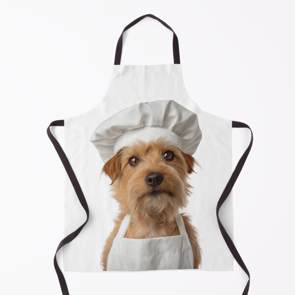Item preview, Norfolk Terrier Chef Dog Funny Cooking Apron Hat Cute Pet Portrait designed and sold by LazyOwlStore.