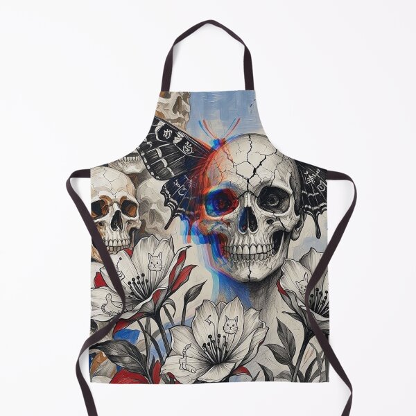 Item preview, Anaglyph Butterfly Skull Botanical Cats Rabbits Wall Art designed and sold by LujziWorld.