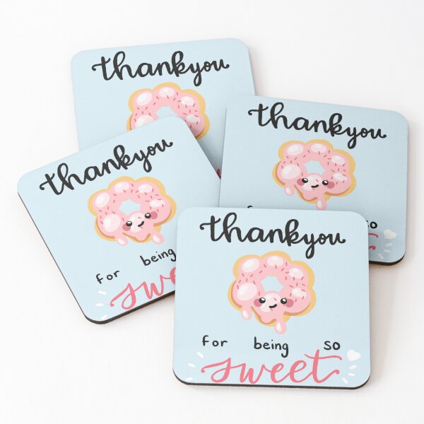 Item preview, Cute Donut Thank You Gift designed and sold by TheBookCosy.