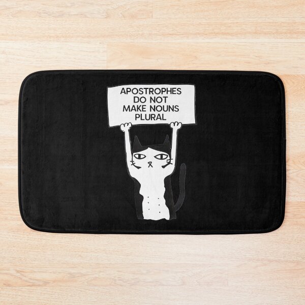 Item preview, Apostrophes Do Not Make Nouns Plural Cat Red LIMITED EDITION designed and sold by BorranivmaStudi.