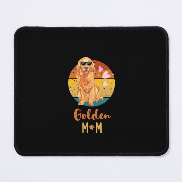 Item preview, Retro Sunglasses Golden Mom Dog Lover Vintage Sunset Tee designed and sold by Fateh-Kro ⭐⭐⭐⭐⭐.