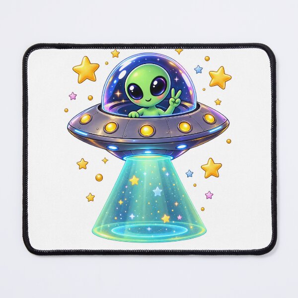 Item preview, Cute Alien UFO Space Adventure designed and sold by TinyWeird.