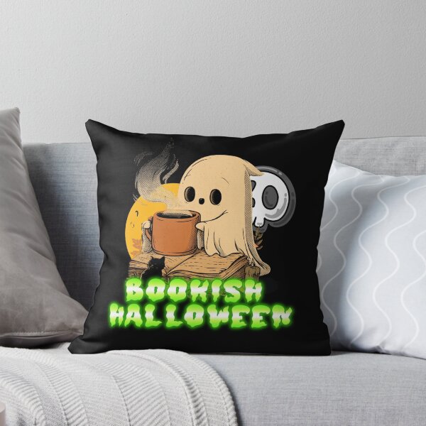 Item preview, Halloween Bookish Cozy Autumn Funny Ghosts Books Collection designed and sold by DarkRelicStudio.