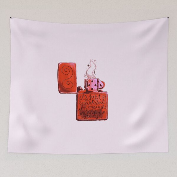 Item preview, It's Just A Spark Red Lighter designed and sold by ghostieking.