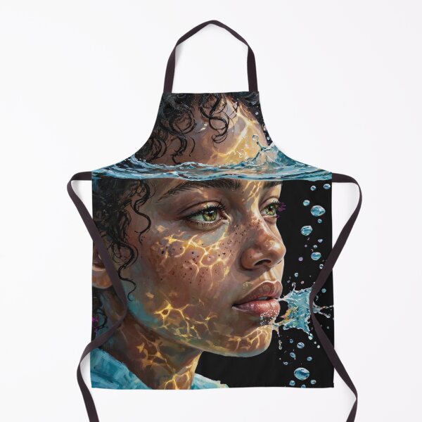 Item preview, Golden Caustics - Underwater Portrait Transparent Background designed and sold by Surviving Monday Club.