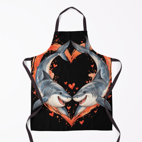 Item preview, Matching Couples Sharks Circling A Heart Shark Love Ocean Couple designed and sold by biomood.