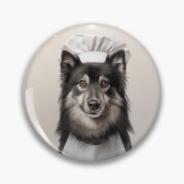Item preview, Finnish Lapphund Chef Dog Funny Cooking Apron Hat Cute Pet Portrait designed and sold by LazyOwlStore.