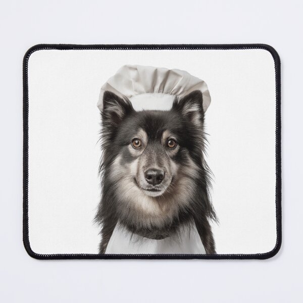 Item preview, Finnish Lapphund Chef Dog Funny Cooking Apron Hat Cute Pet Portrait designed and sold by LazyOwlStore.